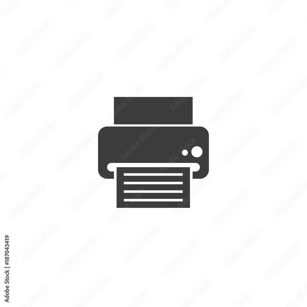 printer icon. sign design printer icon. sign design