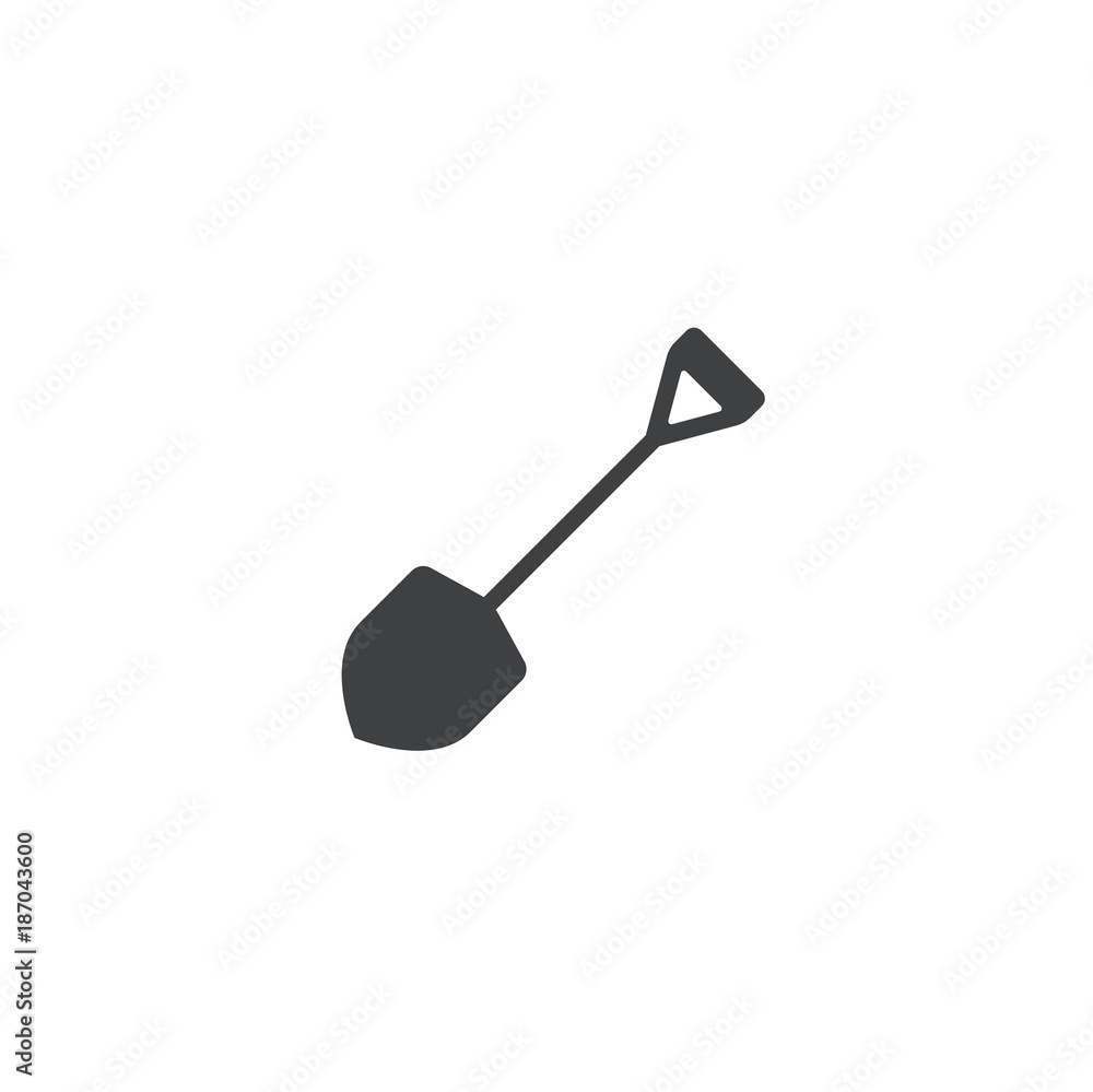 shovel icon. sign design