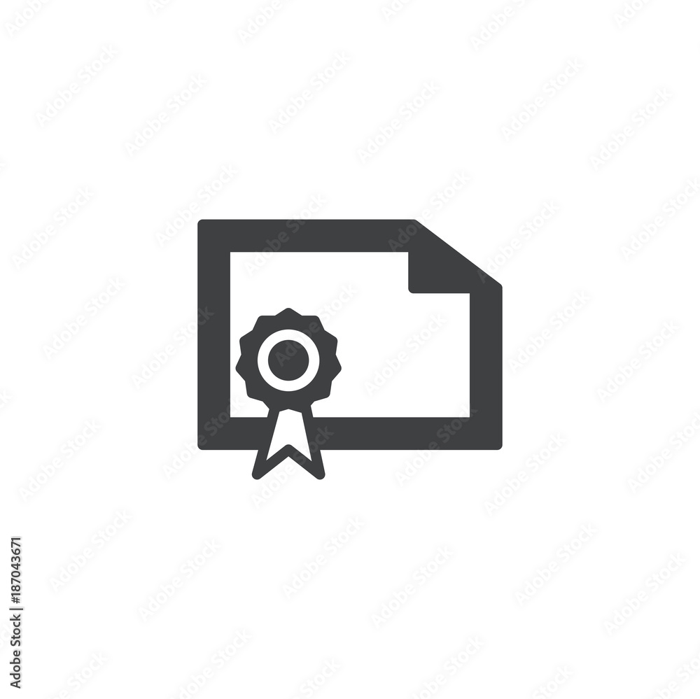 certificate icon. sign design certificate icon. sign design