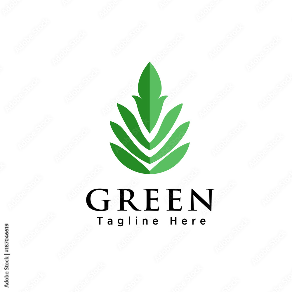 Abstract nature leaf logo Abstract nature leaf logo