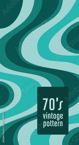 70’s vintage irregular pattern, tale.