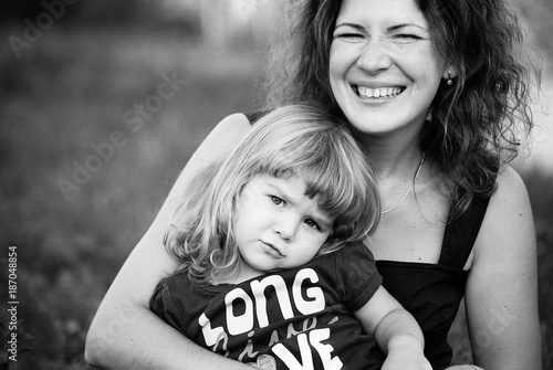 Young woman and her daughter