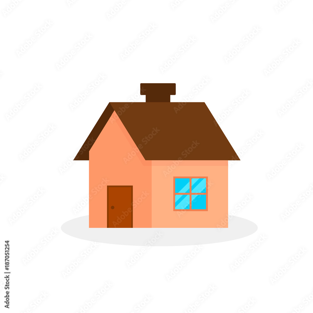 House Vector flat icon. Home icon isolated on white background House Vector flat icon. Home icon isolated on white background