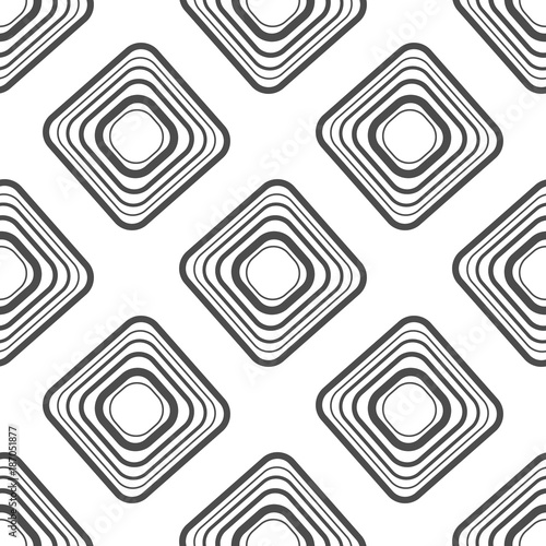 Abstract grey and white seamless pattern from sqaures. Vector illustration