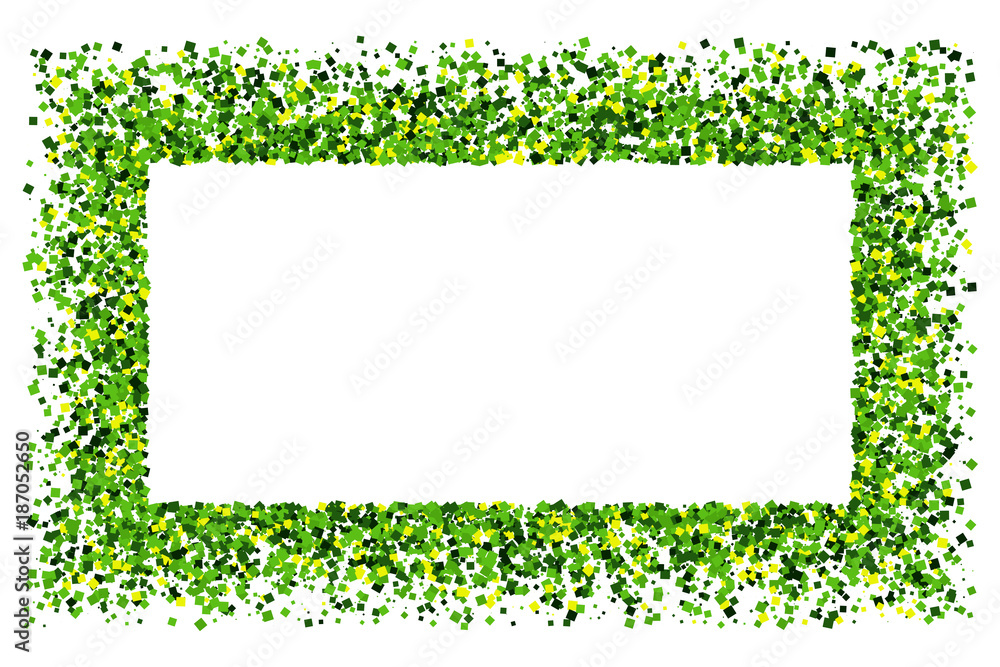 St. Patrick's Day symbol. Green frame isolated on white background. St. Patrick's Day symbol. Green frame isolated on white background.