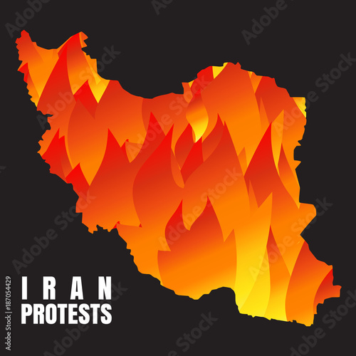 Iran Protests Illustration