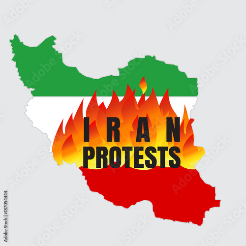 Iran Protests Illustration