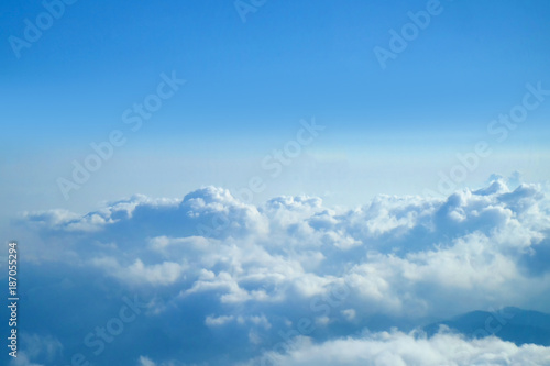 Fototapeta Naklejka Na Ścianę i Meble -  Beautiful view of cloudy sky on sunny day