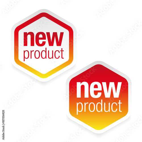 New product label tag sign
