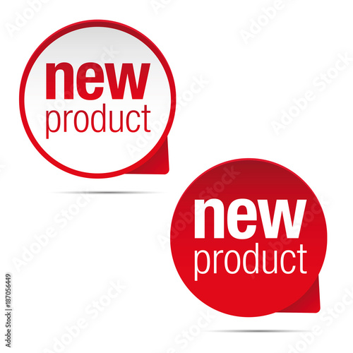 New product label tag sign