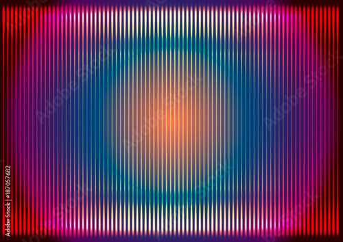 Ribbed Abstract Shining Hi Tech Background - Vector Glowing HUD Futuristic Design
