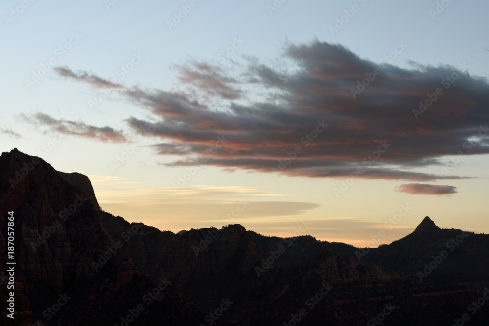 Sunrise from the Timber Creek Trail, Kolob Canyon, Zion National Park, Utah