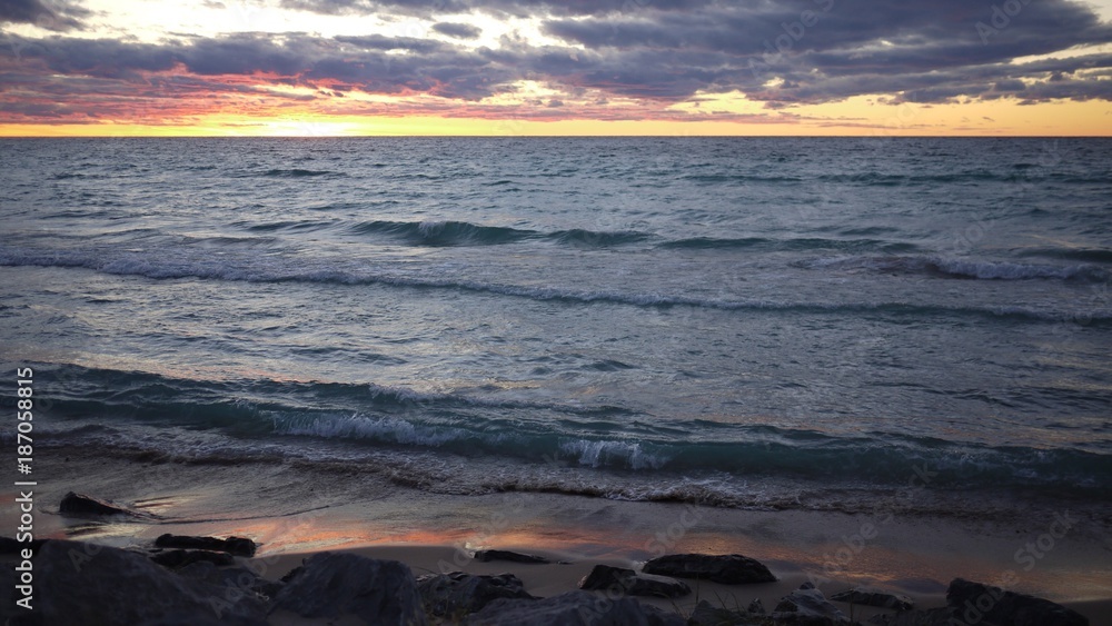 Michigan Lake sunset Michigan Lake sunset