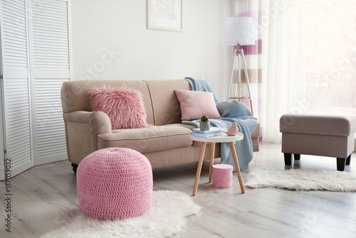 Interior of living room wit...