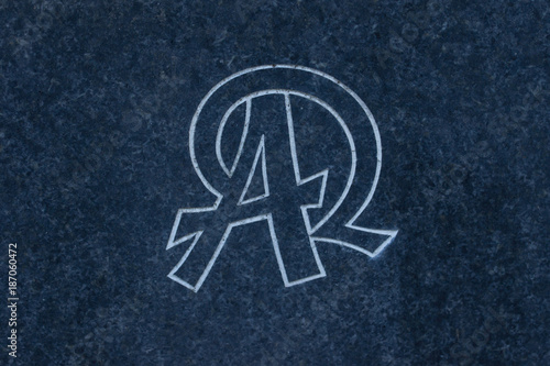 Alpha and Omega (symbol of the key to the universe, the beginning and the end)