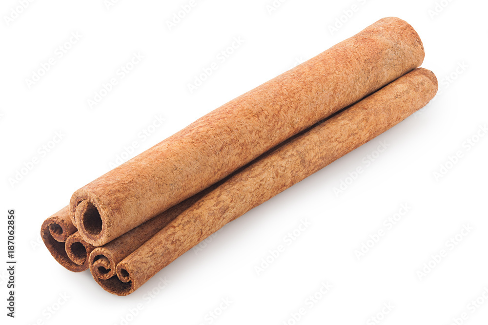 cinnamon, clipping path, isolated on white background cinnamon, clipping path, isolated on white background