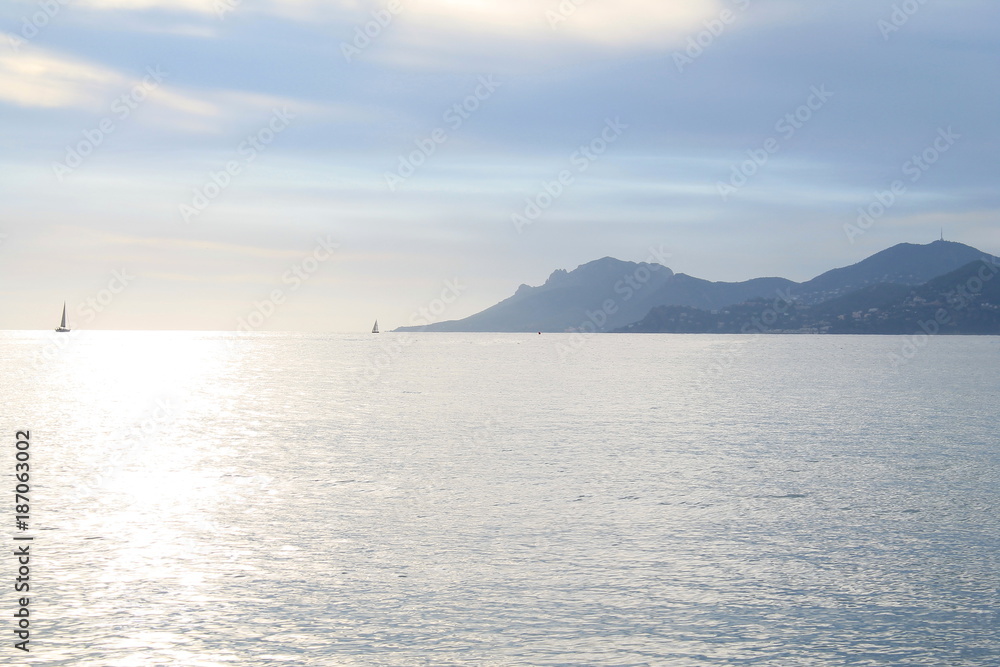 Baie de Cannes, Cote d'Azur, France Baie de Cannes, Cote d'Azur, France