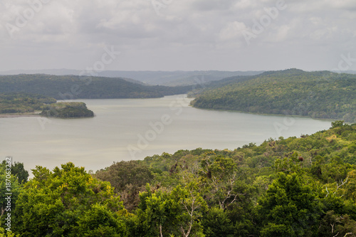 Jungle and Laguna Yaxha lake, Guatemala