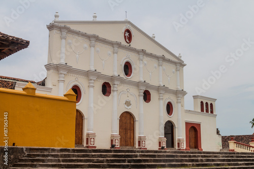 Entrance to San Francisco Monastery in Granada, Nicaragua photo
