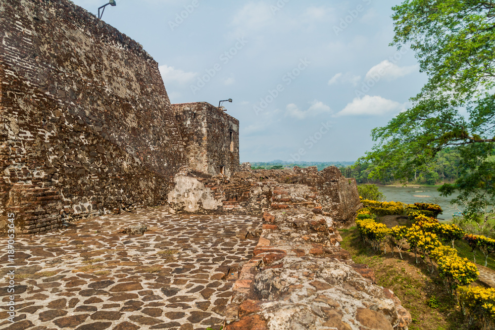 Fortress of the Immaculate Conception in the village Ell Castillo at San Juan river, Nicaragua