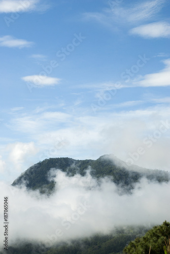 Mountains rural view of Baja Verapaz, Guatemala.