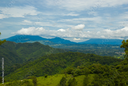 Mountains panoramic views in Guatemala central america. © Byron Ortiz