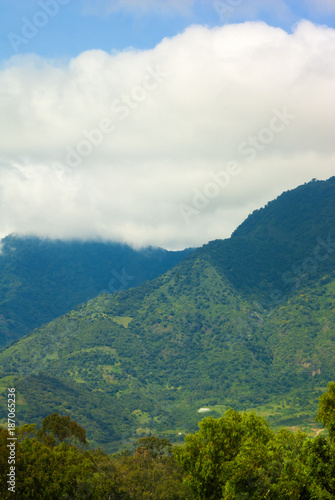 Beautiful mountains scenery in spring in Guatemala