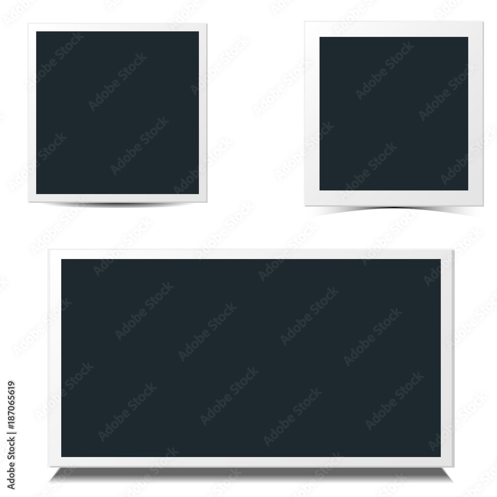 Rotational concept of retro photo frame collection. Rotational concept of retro photo frame collection.