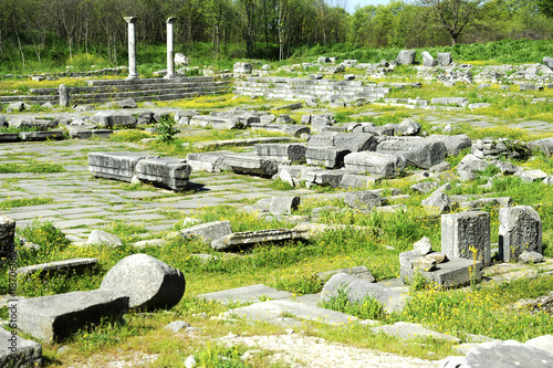 Ancient greece ruins near Kavala photo