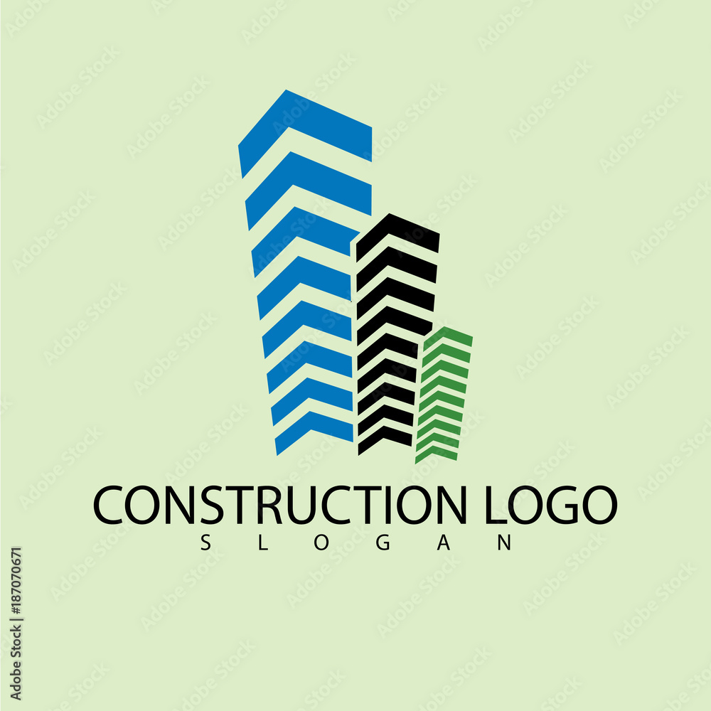 Construction Logo Design Architecture building
