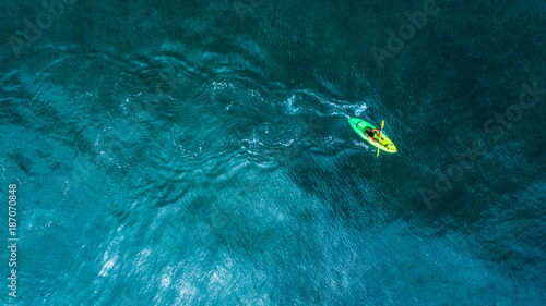 Aerial Image from kayaking on Ocean © cris