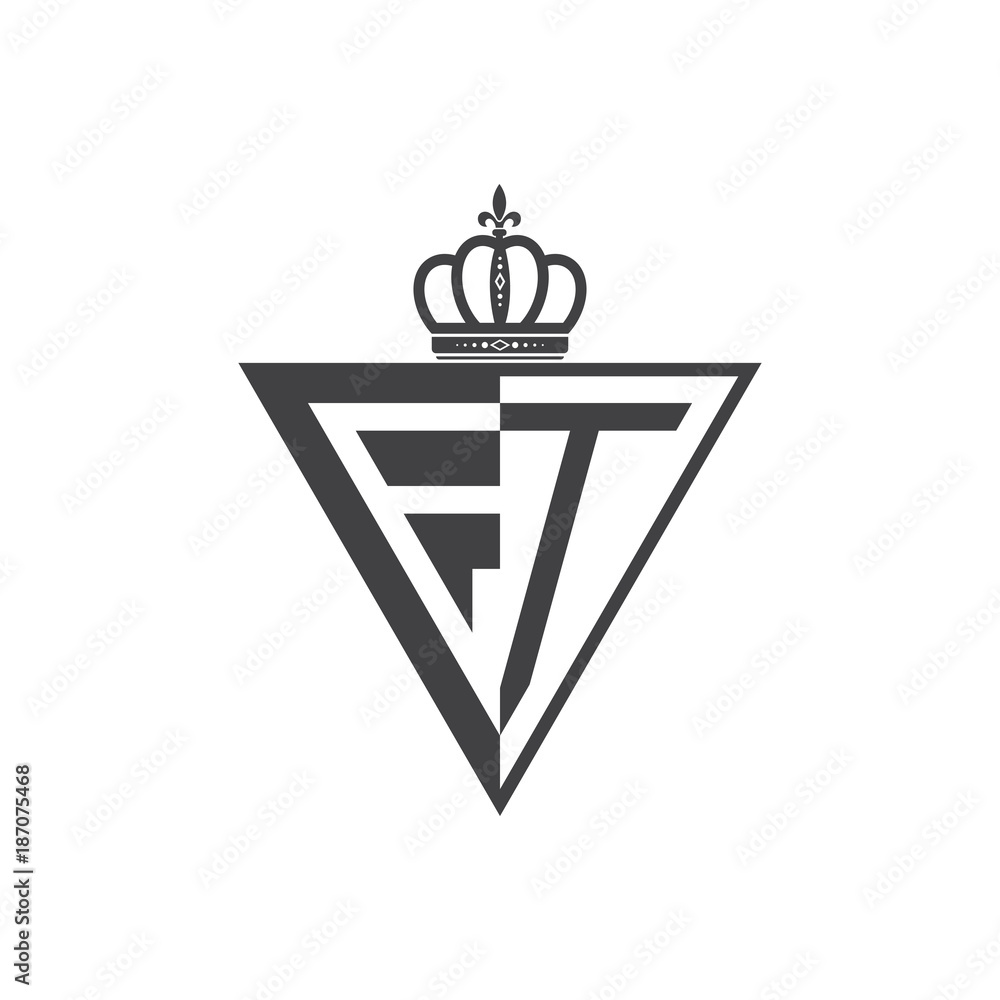 initial two letter half logo triangle black initial two letter half logo triangle black