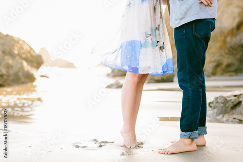 Couple Toes in Sand