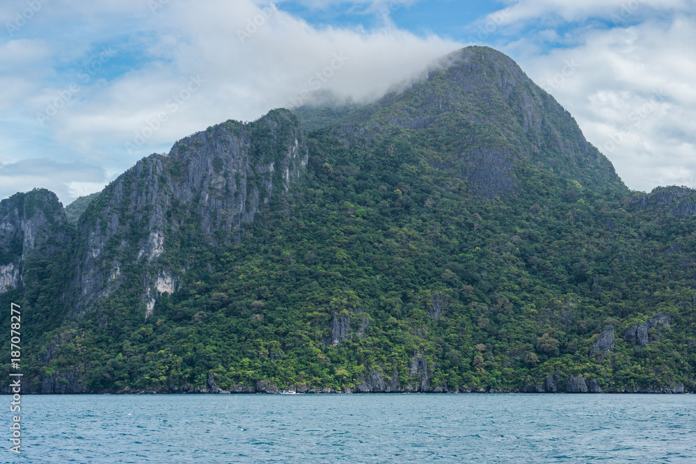 El Nido bay scenic islands view, Palawan, Philippines El Nido bay scenic islands view, Palawan, Philippines
