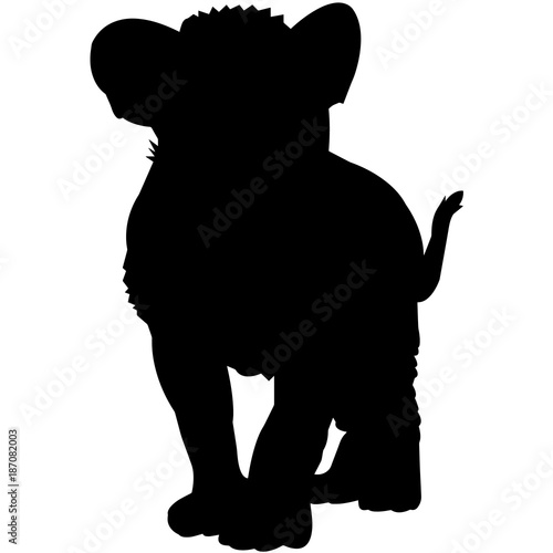 Lion Silhouette Vector Graphics