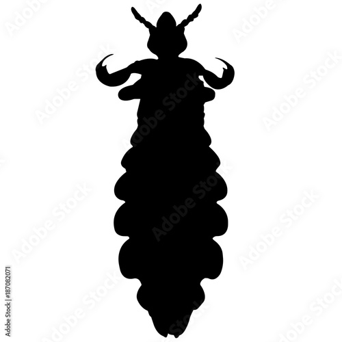 Louse Silhouette Vector Graphics