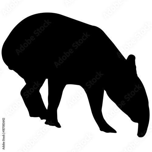 Tapir Silhouette Vector Graphics