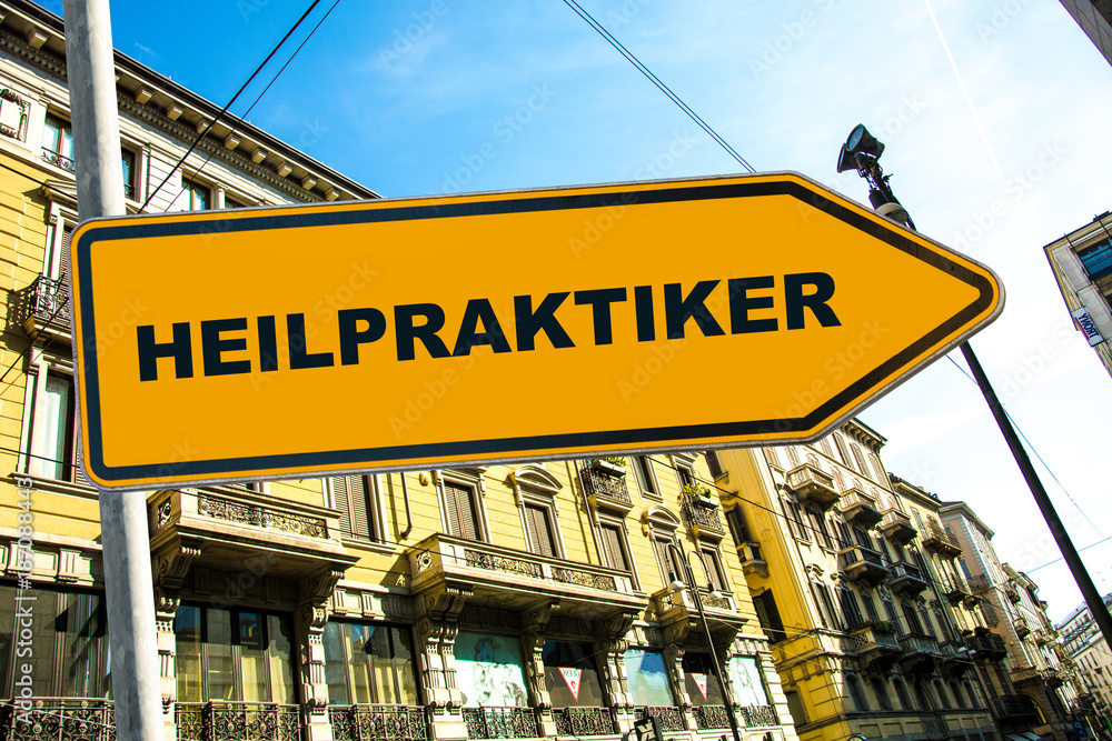 Obraz premium Schild 285 - Heilpraktiker