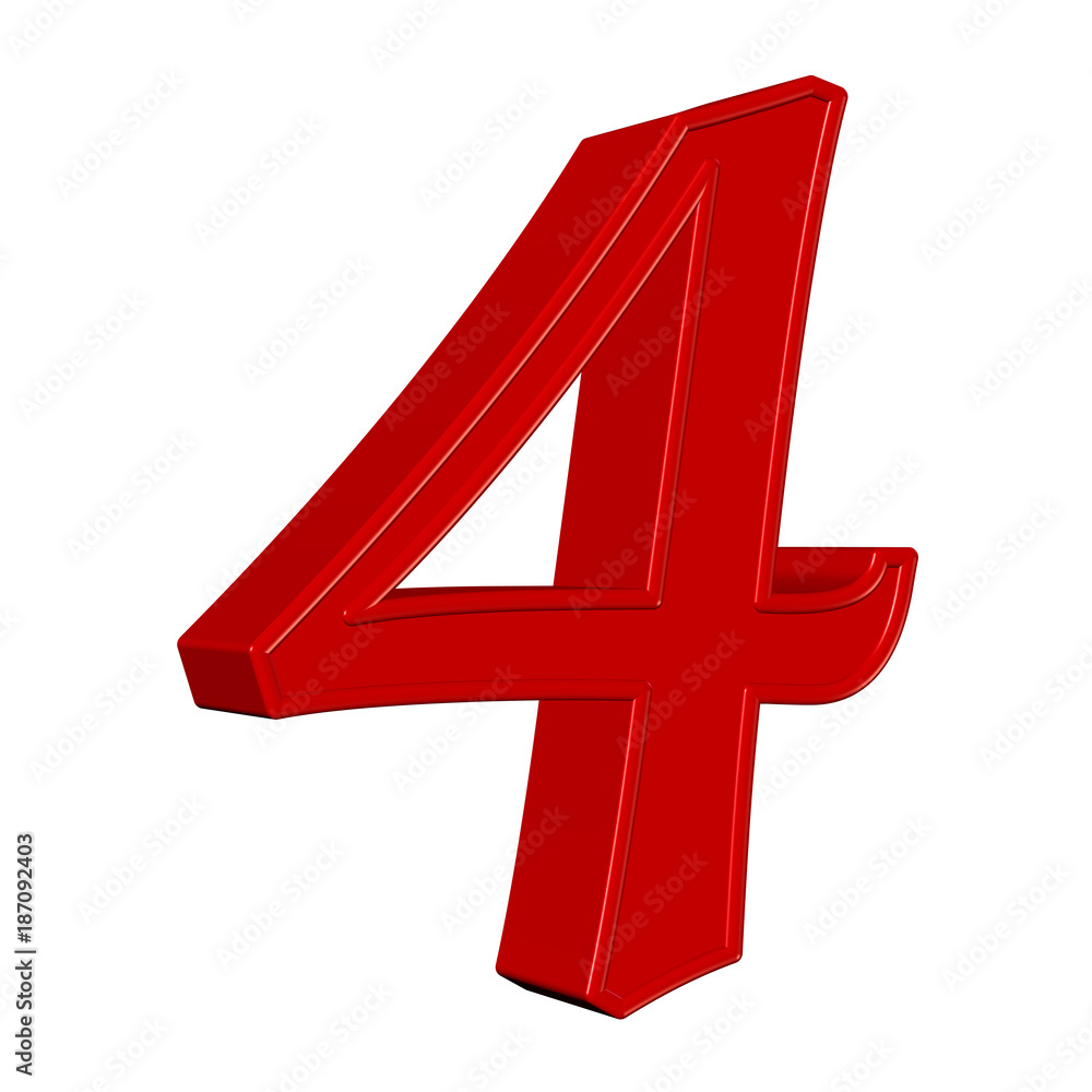 Fototapeta premium Rote Vier,4