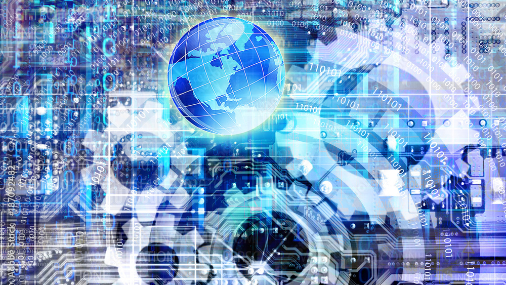 Fototapeta premium background cyber internet