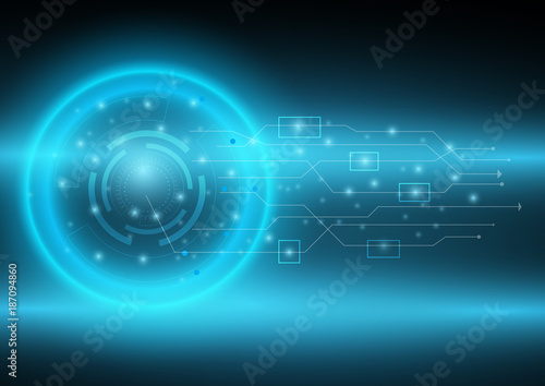 Abstract digital and technology background that can used for business presentation.