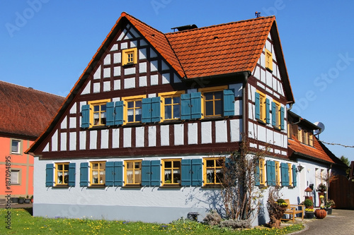 Fachwerkhaus in Kühnhardt, Bayern, Deutschland