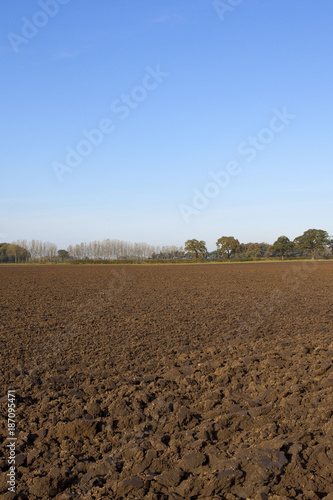 autumn plow soil
