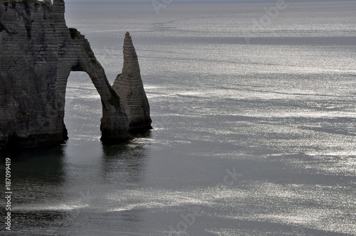 Sea in the cliff