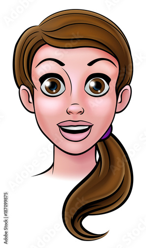 Woman Cartoon Face