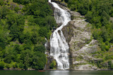 Geirangerfjord large waterfall