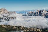 Nuvole sulle Dolomiti (Sentiero Armentarola, Trentino Alto Adige, Italia)