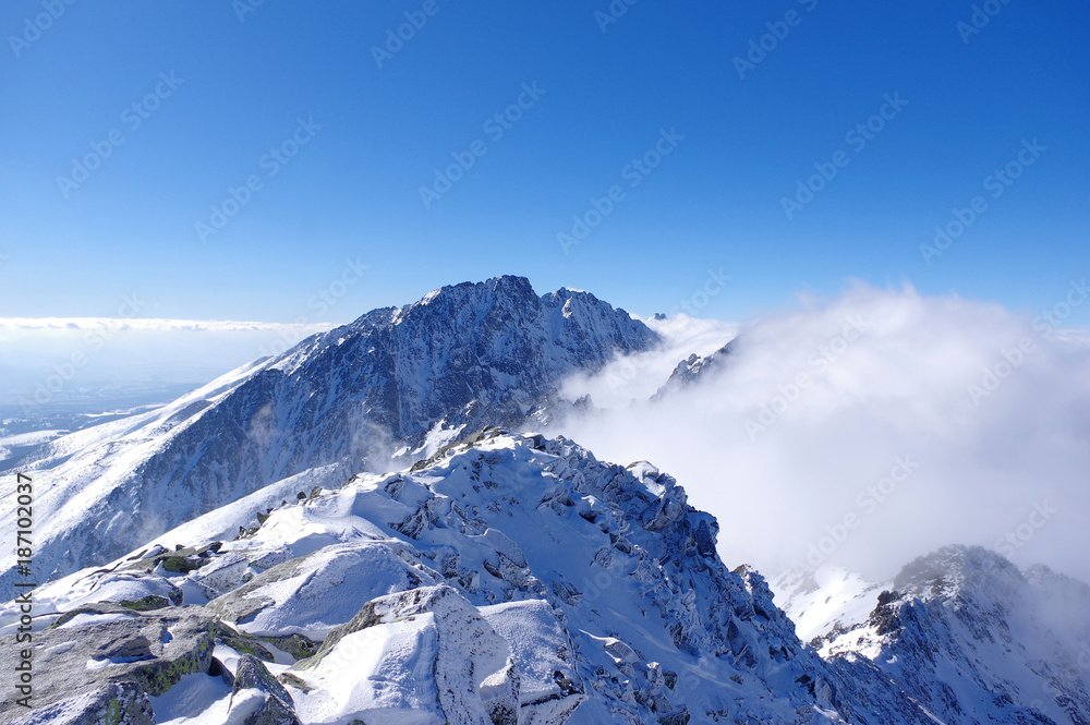 The winter Tatra Mt Gerlach 