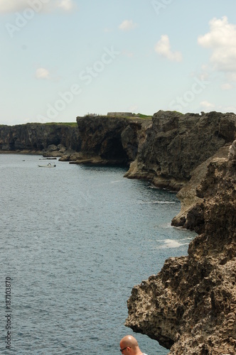 Calm Rocky Coast in The Pacific 