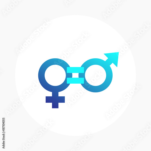 gender equity vector icon